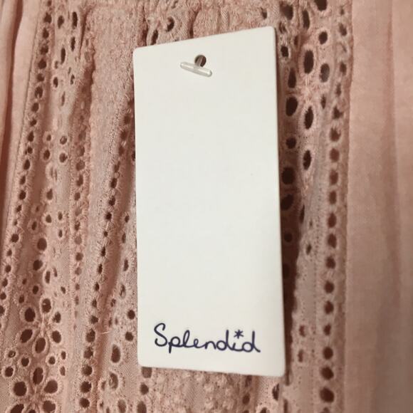 Splendid Long Lines Off Shoulder Pale Pink Dress M - Picture 6 of 10